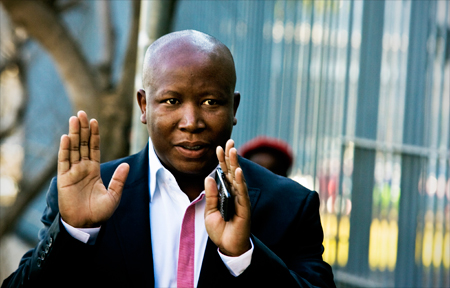 Acusan a Julius Malema de ladrón mayor en Sudáfrica